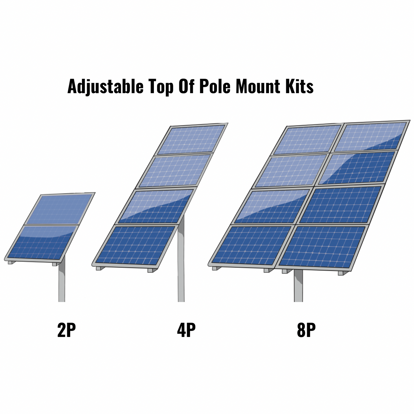 8 Panel Pole Mount Solar Kit
